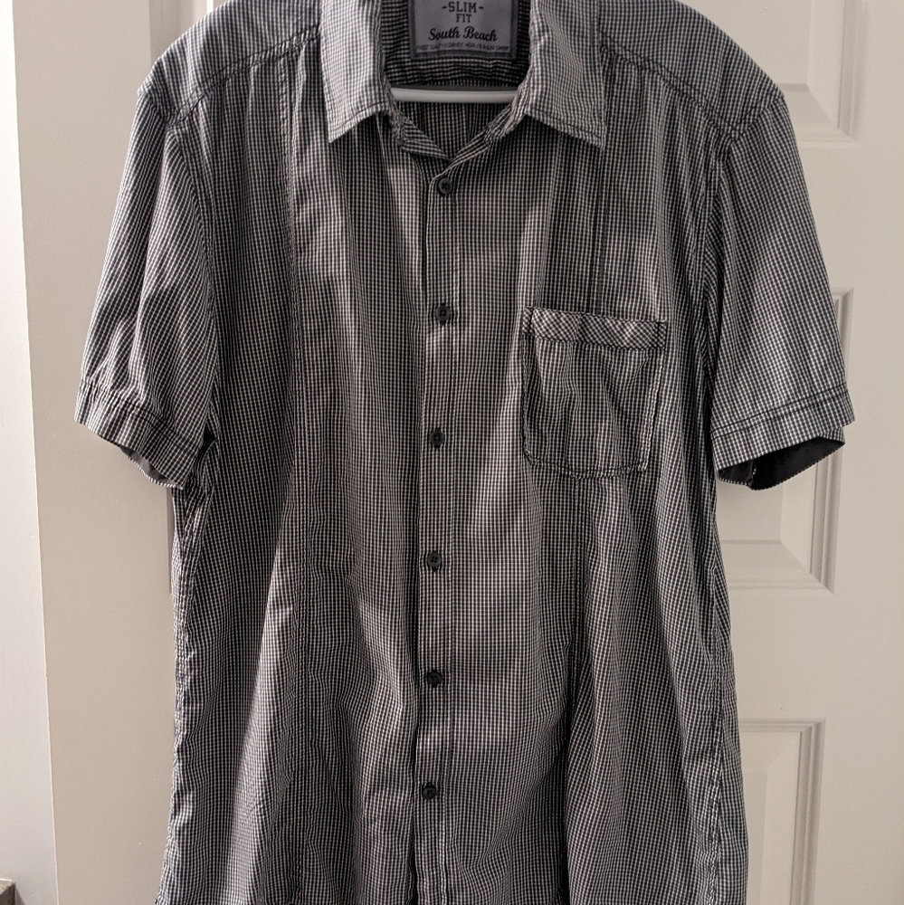Esprit 68 South Beach Short Sleeve Shirt (L) Slim Fit